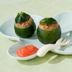 Courgettes Recheadas com Carne de Vitela