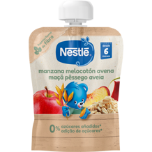 Saqueta de fruta NESTLÉ Maçã Pêssego Aveia Saqueta de fruta NESTLÉ Maçã Pêssego Aveia