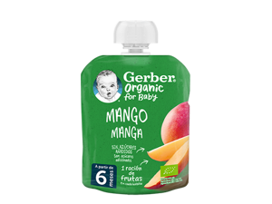 Fruta para Bebé GERBER Organic Manga Fruta para Bebé GERBER Organic Manga